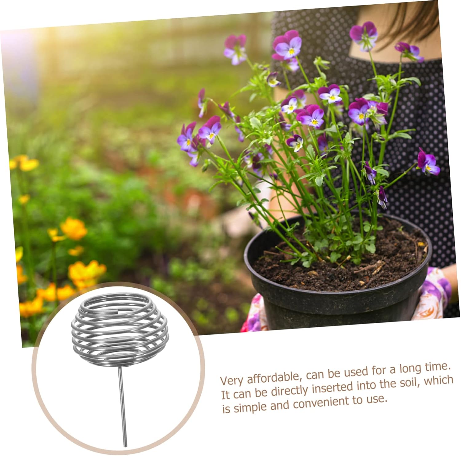 Yardwe Caja de fertilizante de 50 piezas de fertilizante de orquídea inoxidable Fertilizante Herramientas de fertilizante Bonsái Cestas de