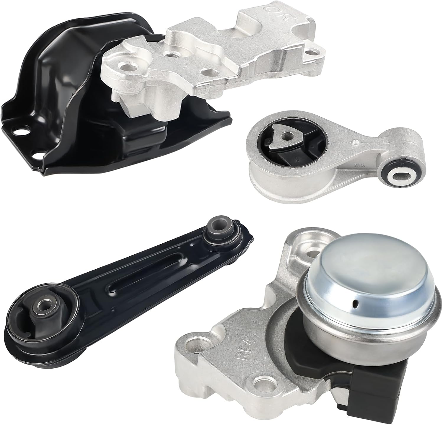 JDMON 4 piezas de soporte de motor y motor Trans de repuesto para Nissan Rogue 2.5L FWD 2008-2013, Rogue Select 2.5L FWD 2014 2015, Nissan Sentra