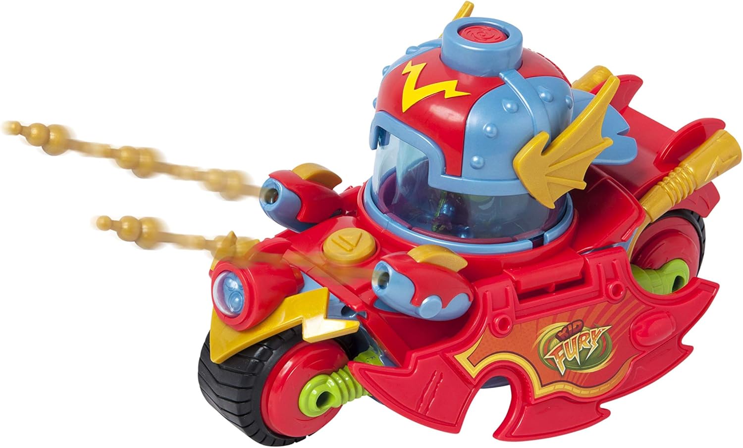 SuperThings Kid Fury Vehículo – Contiene 1 vehículo con 1 lanzador y parte superior y 1 figura exclusiva