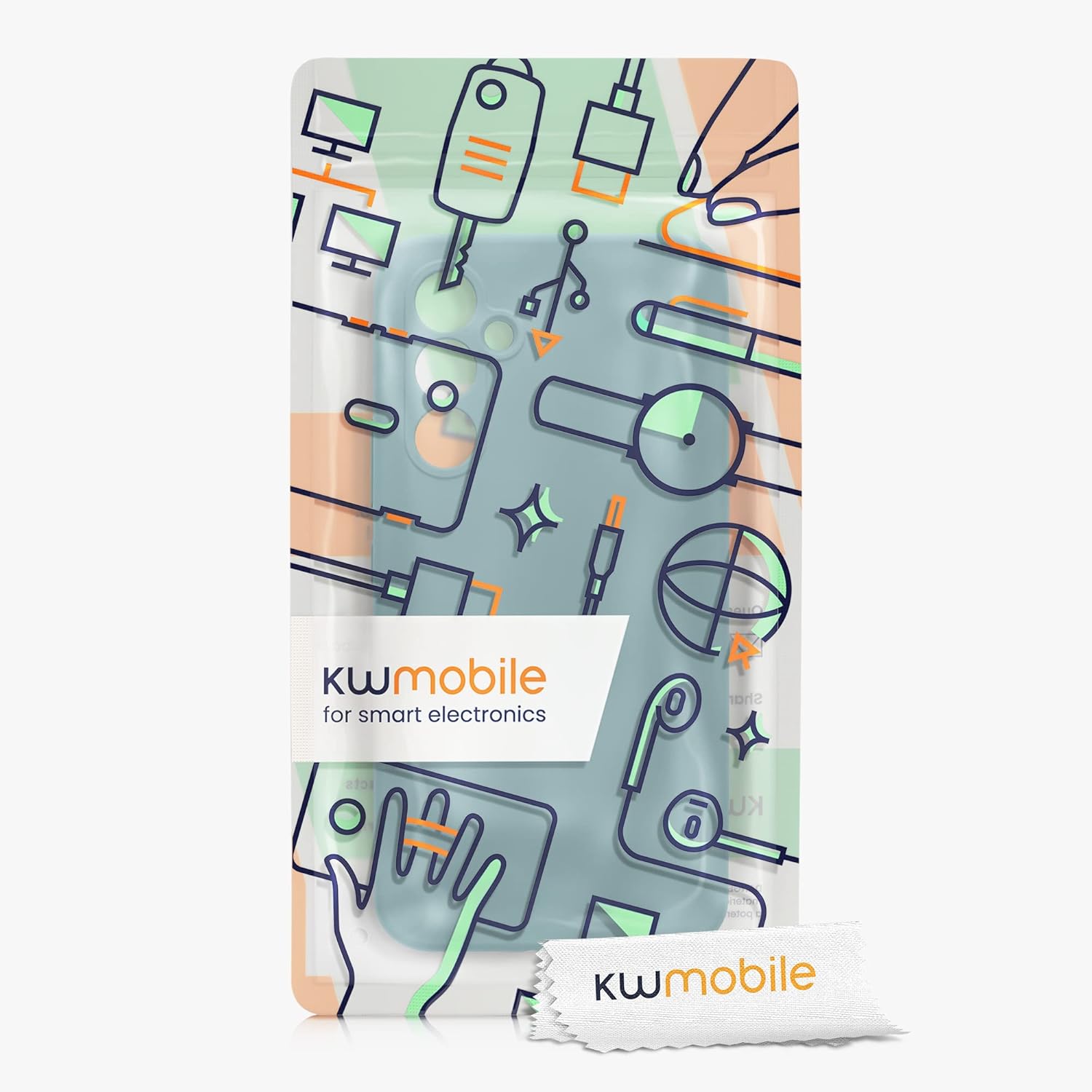 kwmobile Funda compatible con Samsung Galaxy A54 5G – Funda delgada de silicona TPU para teléfono – Acabado suave al tacto – Piedra antigua