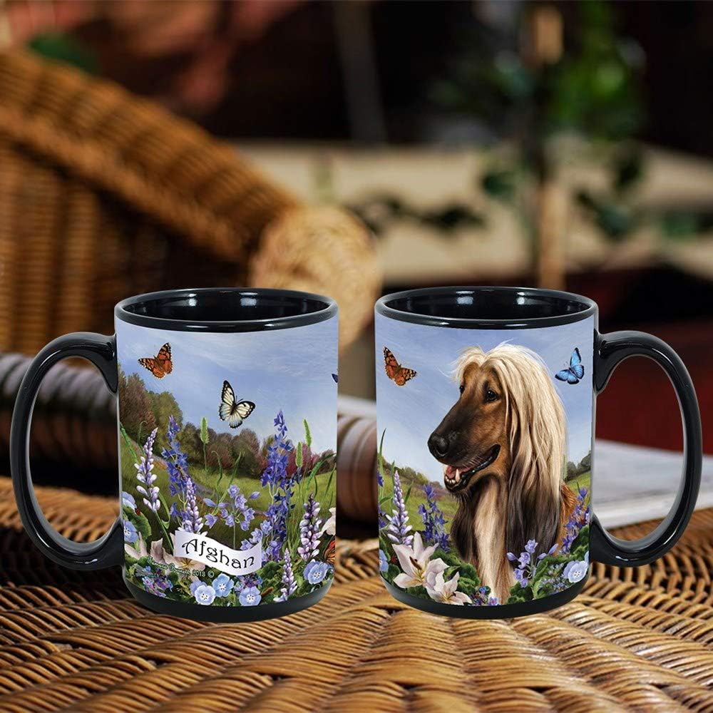 Afghan Hound – Taza de café de 15 onzas con efectivo K-Nine (000)