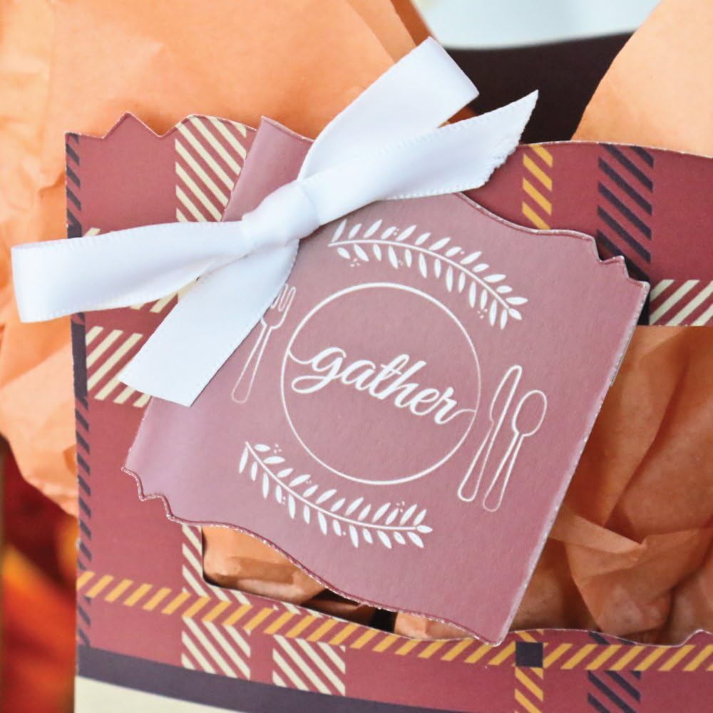 Big Dot of Happiness Friends Thanksgiving Feast – Cajas de regalo para fiesta de amigos, juego de 12