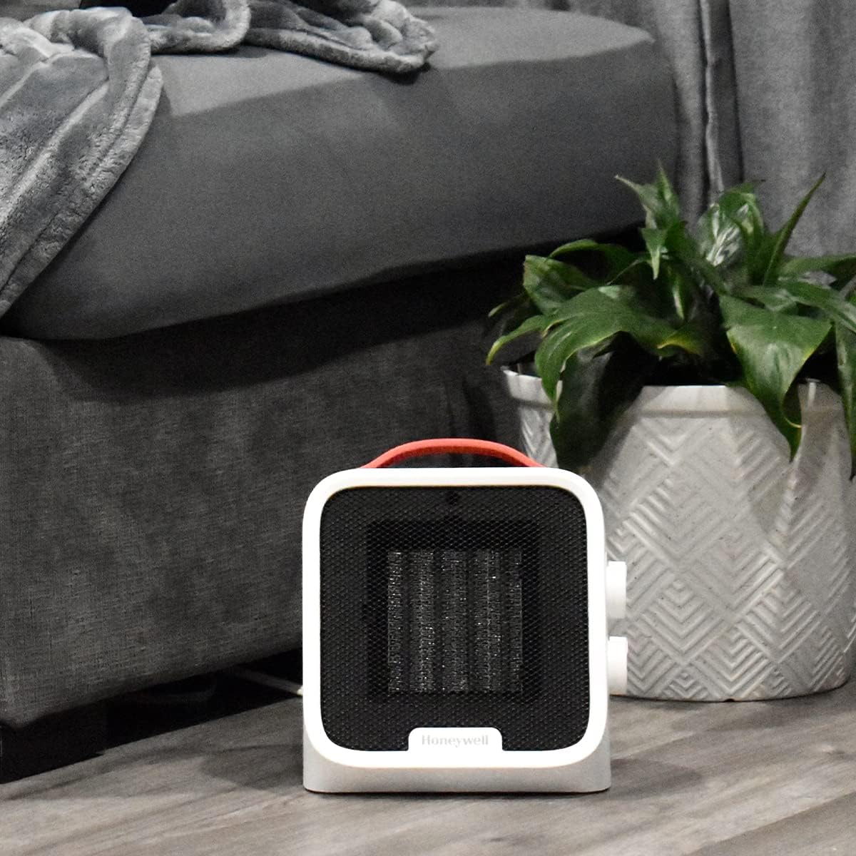 Honeywell UberHeat 5 – Calentador de cerámica para habitaciones pequeñas, color blanco