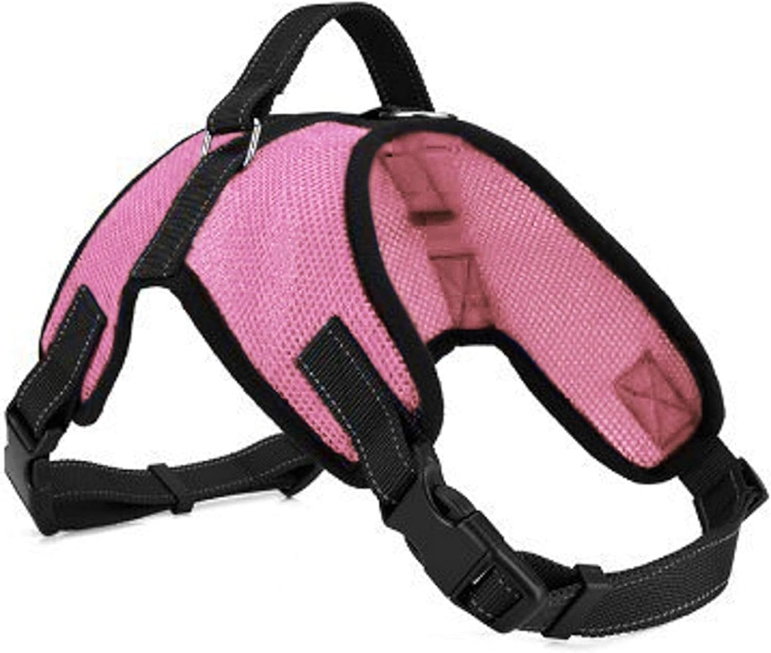Copatchy – Arnés ajustable reflectante para perro con asa evita tirones, XS, Rosado