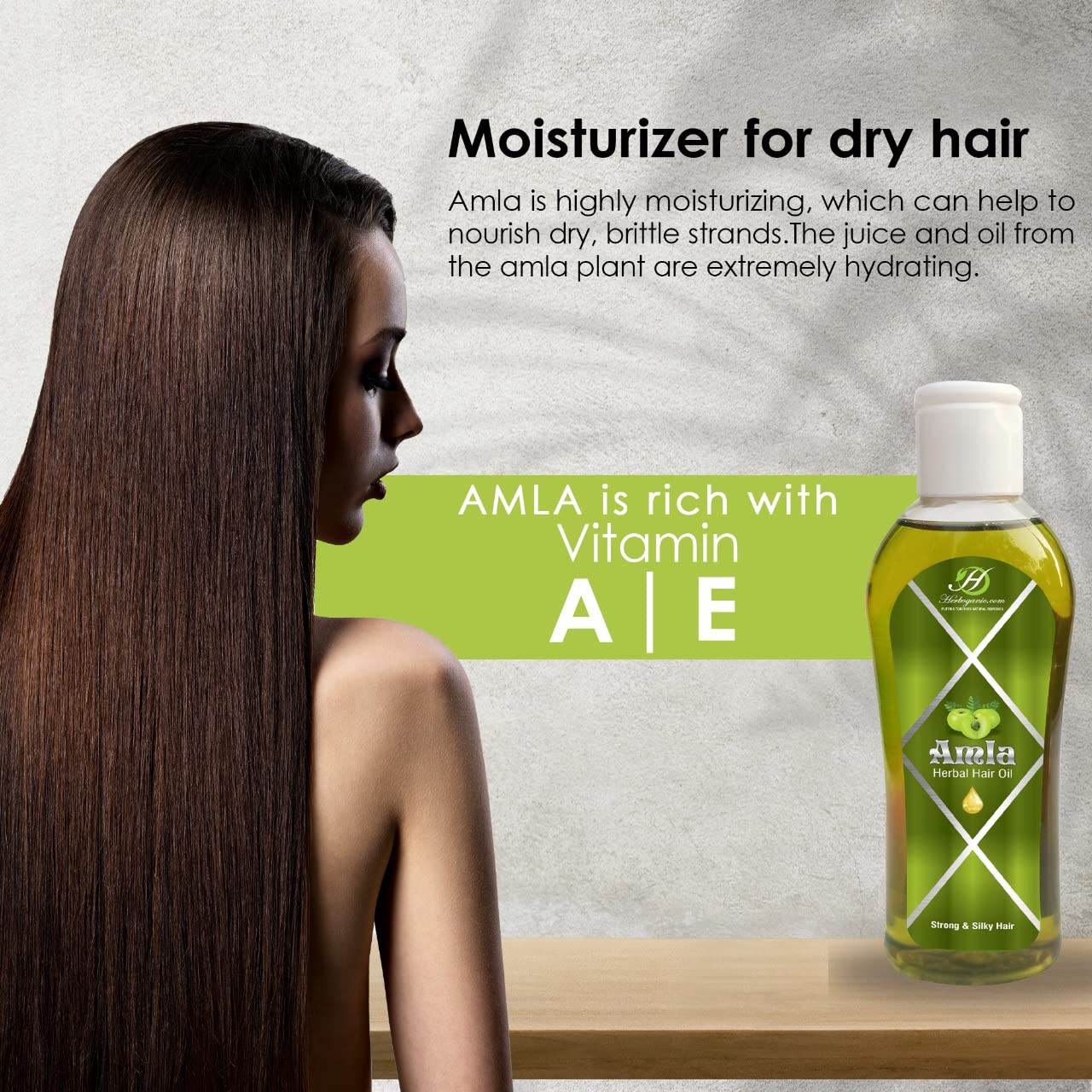 Amla – Aceite de hierbas para el cabello, estimulado el crecimiento del cabello, reduce la pérdida de cabello, mejora la circulación del cuero