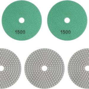 HARFINGTON 5 almohadillas de pulido de diamante de 5 pulgadas de grano 1500 húmedoseco almohadilla de pulido para piedra hormigón mármol encimera HARFINGTON 5 almohadillas de pulido de diamante de 5 pulgadas de grano 1500 húmedoseco almohadilla de pulido para piedra hormigón mármol encimera