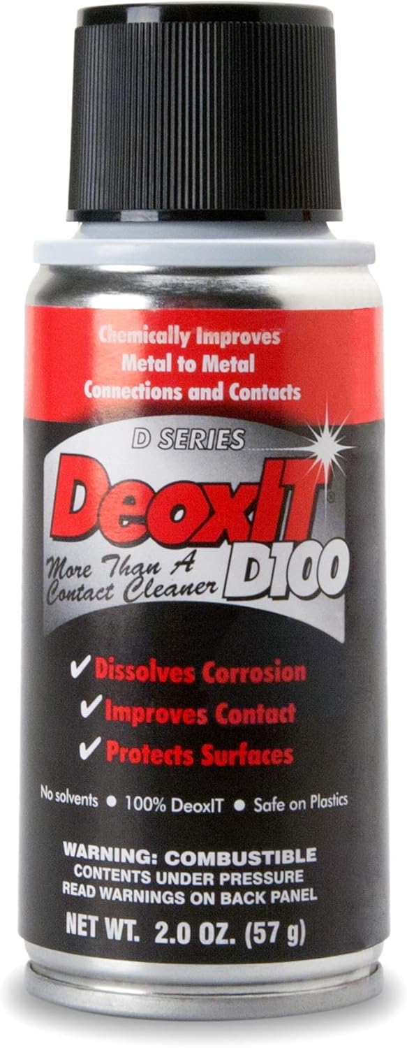 Lubricante CAIG DeoxIT FaderLube de 5 onzas y Hosa D100S-2 CAIG DeoxIT 100% limpiador de contacto en aerosol, 2 onzas