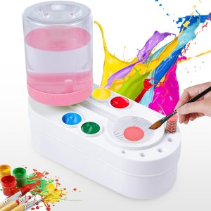 Nuevas herramientas limpiadoras de pinceles, enjuague de brochas, taza de pintura, circulación de agua corriente, suministros de arte para acrílico, Nuevas herramientas limpiadoras de pinceles, enjuague de brochas, taza de pintura, circulación de agua corriente, suministros de arte para acrílico,