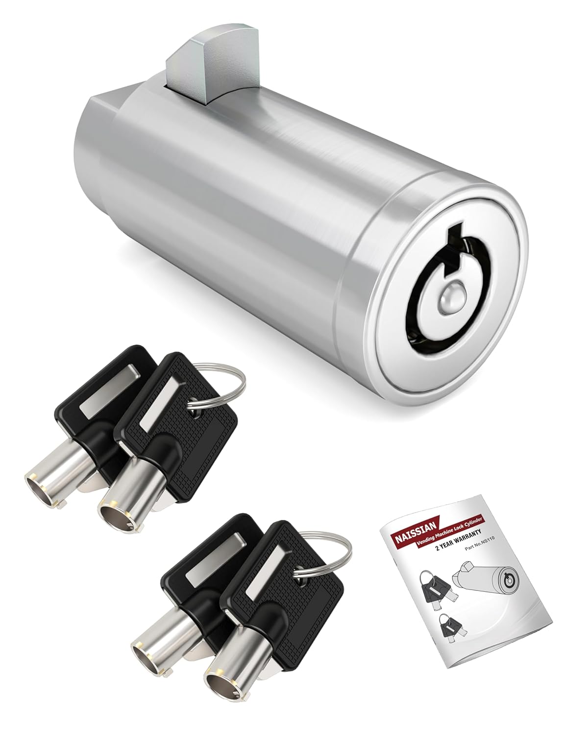 Cerradura universal para máquina expendedora con llaves similares, cerradura de cilindro tubular compatible con Pepsi, máquina de coque, máquina de