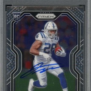 Jonathan Taylor 2020 Panini Prizm Signed Rookie Card #332 Auto Graded PSA 9 Jonathan Taylor 2020 Panini Prizm Signed Rookie Card #332 Auto Graded PSA 9