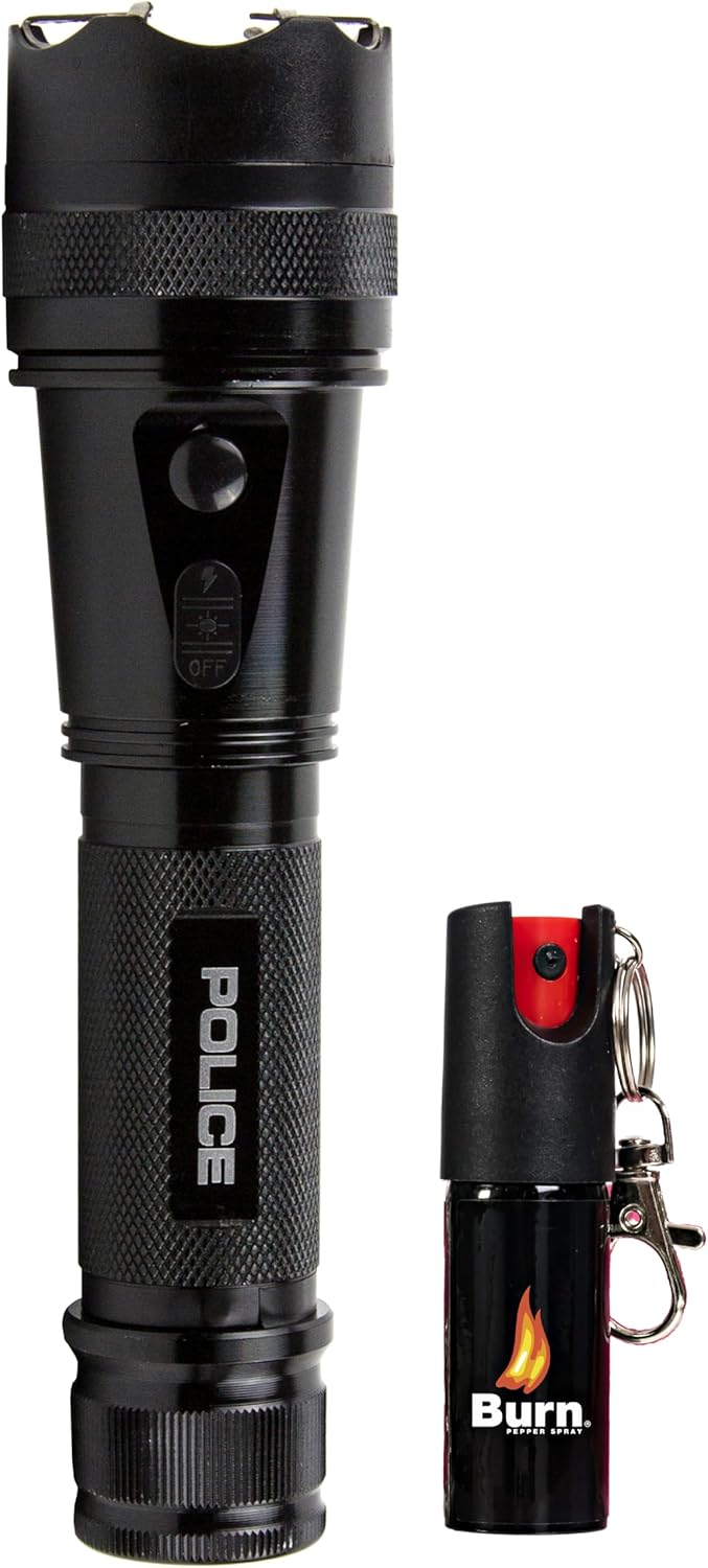 Police Stun Gun Burn Pepper Spray Combo – 1109