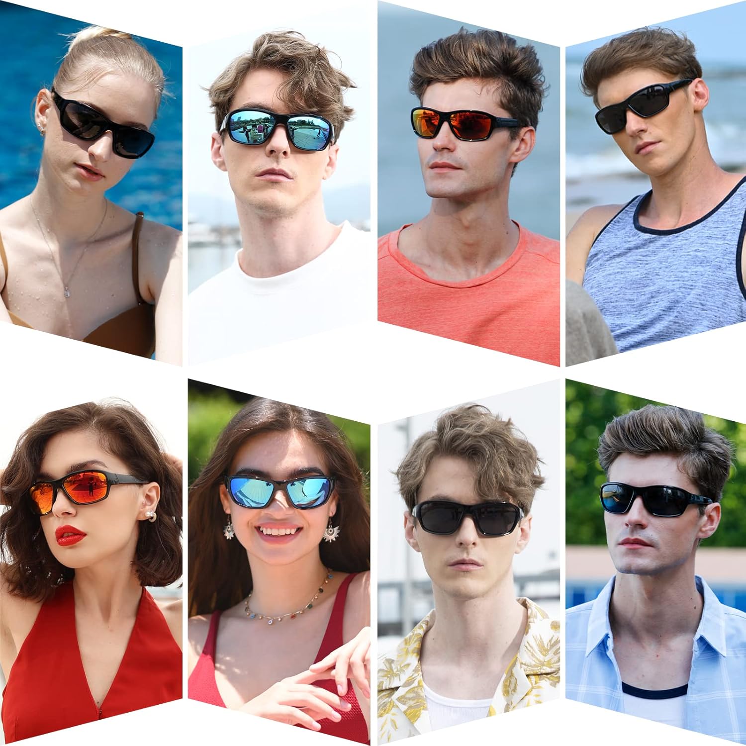 Dollger Lentes de sol deportivos polarizados para hombres y mujeres, protección UV400, para correr, pesca, ciclismo, conducción, golf