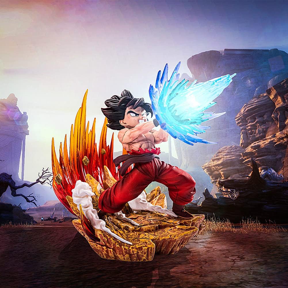 Figura de Goku – Figura de acción DBZ, colección Super Saiyan Kaiouken, regalos de cumpleaños, PVC, 6 pulgadas