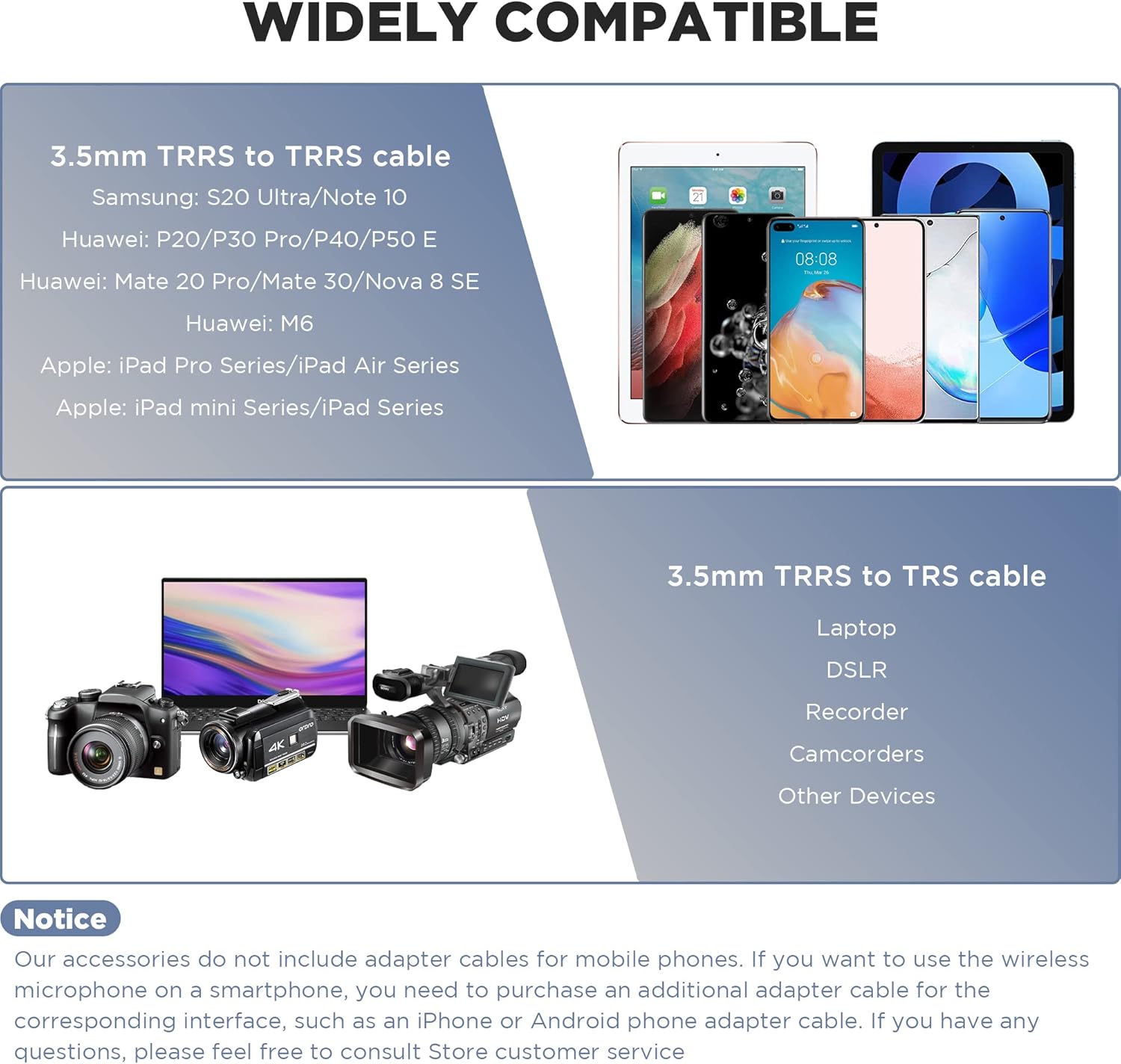 BOYA by-W4 – Micrófonos Lavalier inalámbricos para cámaras, videocámara, computadora DSLR, duración de la batería de 7 horas, transmisión de 98