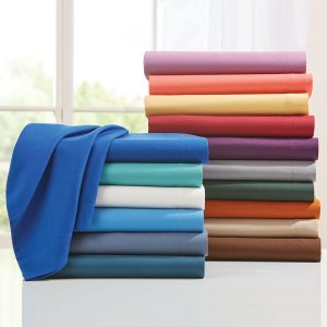 BrylaneHome Juego de sábanas sólidas, tamaño Queen, azul turquesa BrylaneHome Juego de sábanas sólidas, tamaño Queen, azul turquesa