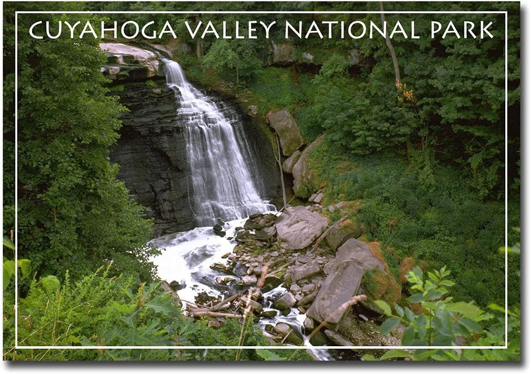 Imán para refrigerador de viaje del Parque Nacional del Valle de Cuyahoga Northeast Ohio, tamaño 2.5 x 3.5 pulgadas, multicolor