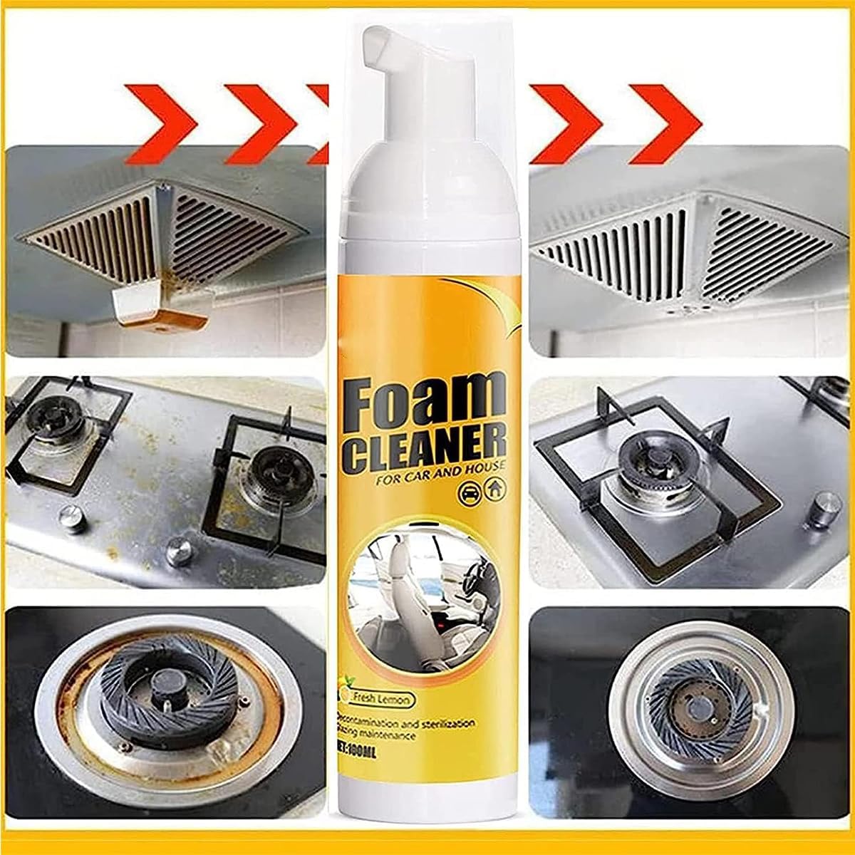 Beast – Limpiador de espuma para automóvil, limpiador de espuma para todo propósito, limpiador de espuma multiusos, limpiador de espuma mágica para