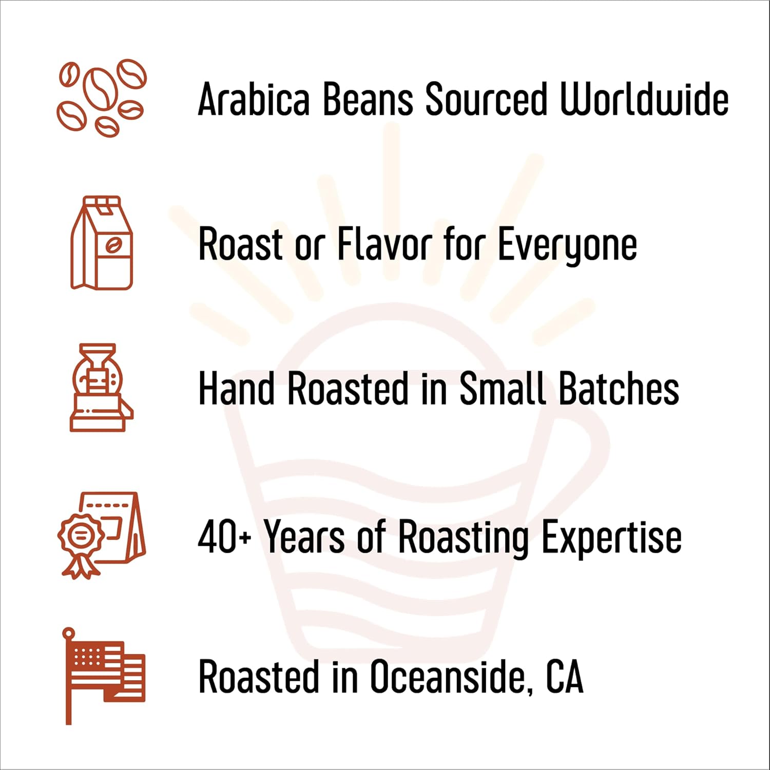 San Diego Coffee Avellana, tostado medio, café molido, bolsa de 16 onzas Café molido tostado