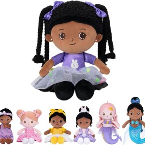 OUOZZZ – Muñeca de bebé suave de 15 pulgadas para niñas, primera muñeca de bebé afroamericana, muñeca de trapo afroamericana para dormir, muñeca OUOZZZ – Muñeca de bebé suave de 15 pulgadas para niñas, primera muñeca de bebé afroamericana, muñeca de trapo afroamericana para dormir, muñeca