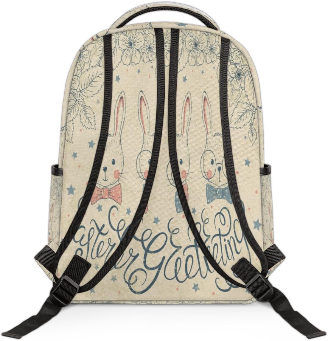 Aglebo Smart Bunny Travel Laptop Backpack for Women Lightweight Laptop Bag Fits 15.6 inch Laptop Durable Travel Backpack Casual Daypack for Work