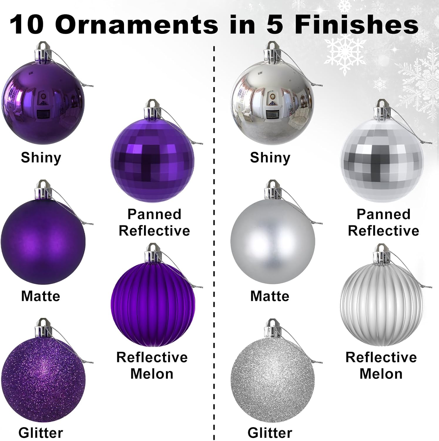GameXcel – Esferas de Navidad para árbol de Navidad – decoraciones navideñas que no se rompen, perfectas esferas colgantes.