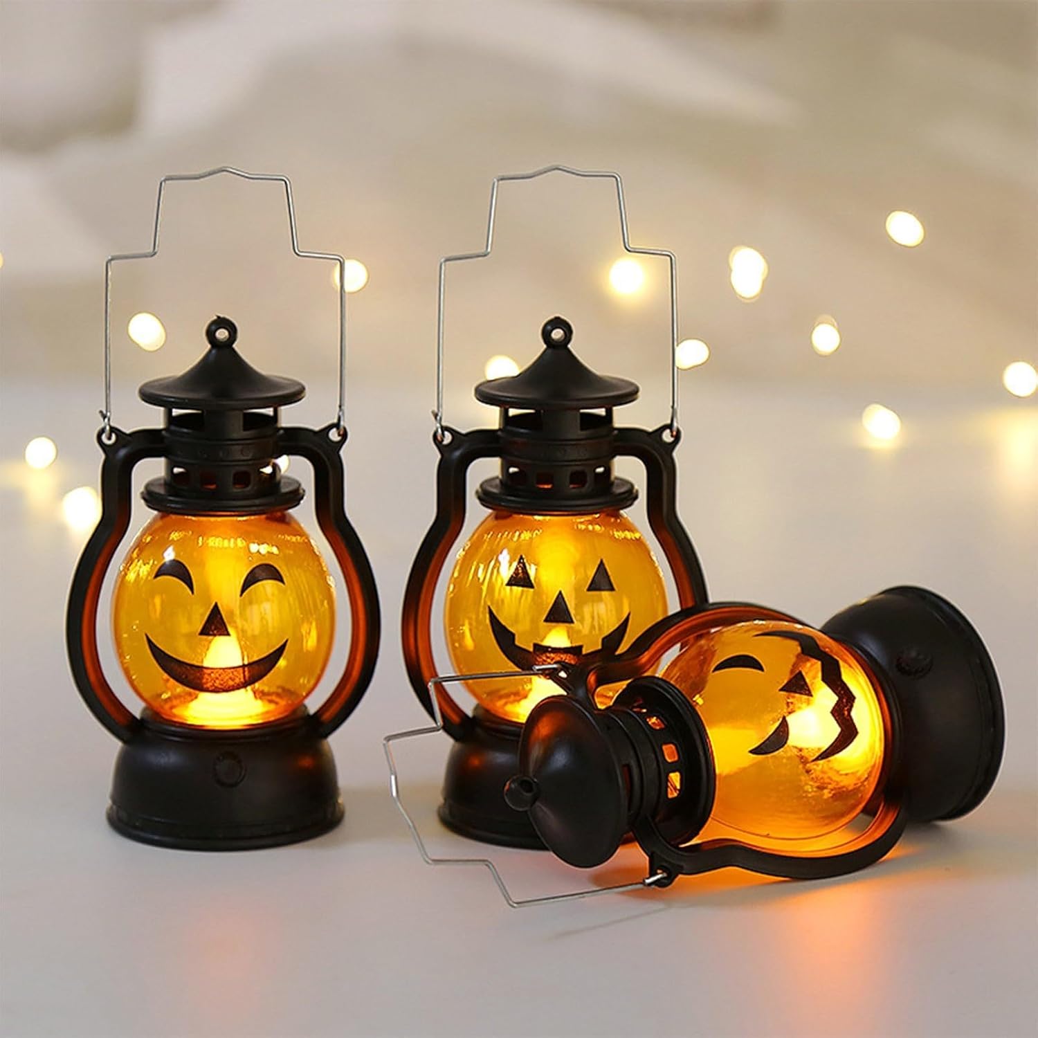 Luces de Halloween, decoraciones de Halloween, luces LED de calabaza y fantasma, para decoración de Halloween, interiores y exteriores, fiesta de