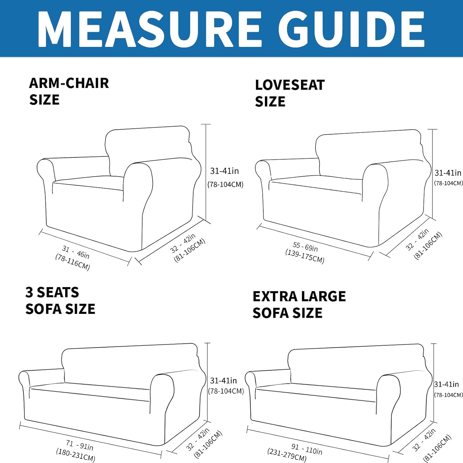Fundas elásticas para sillón 2024, 1 pieza, protector para silla de sala de estar, funda gruesa y suave con parte inferior elástica, funda para sofá