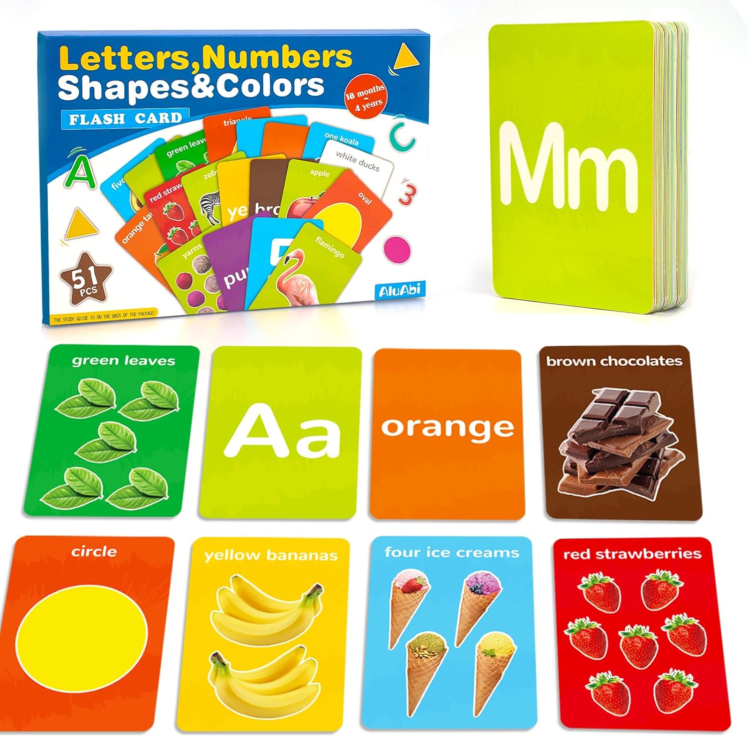 Tarjeta flash de aprendizaje de alfabetos para niños pequeños, 50 unidades, tarjeta de actividades, juguete con letras números, colores, formas,