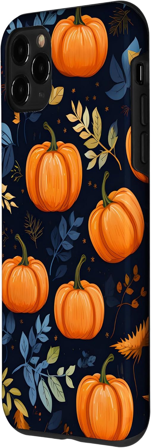 Carcasa con diseño de calabazas y hojas de otoño para iPhone 11 Pro