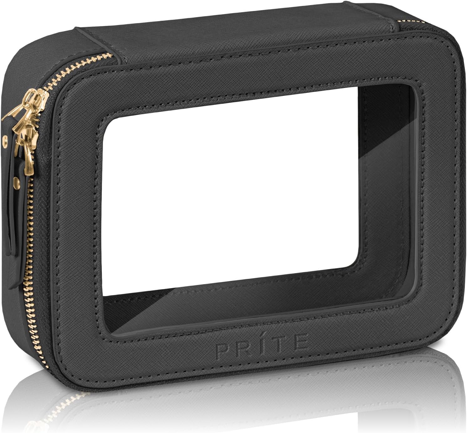 Bolsa de maquillaje transparente, estuche organizador de cosméticos, bolsa de aseo de viaje impermeable, bolsa de cuidado de la piel con cremallera