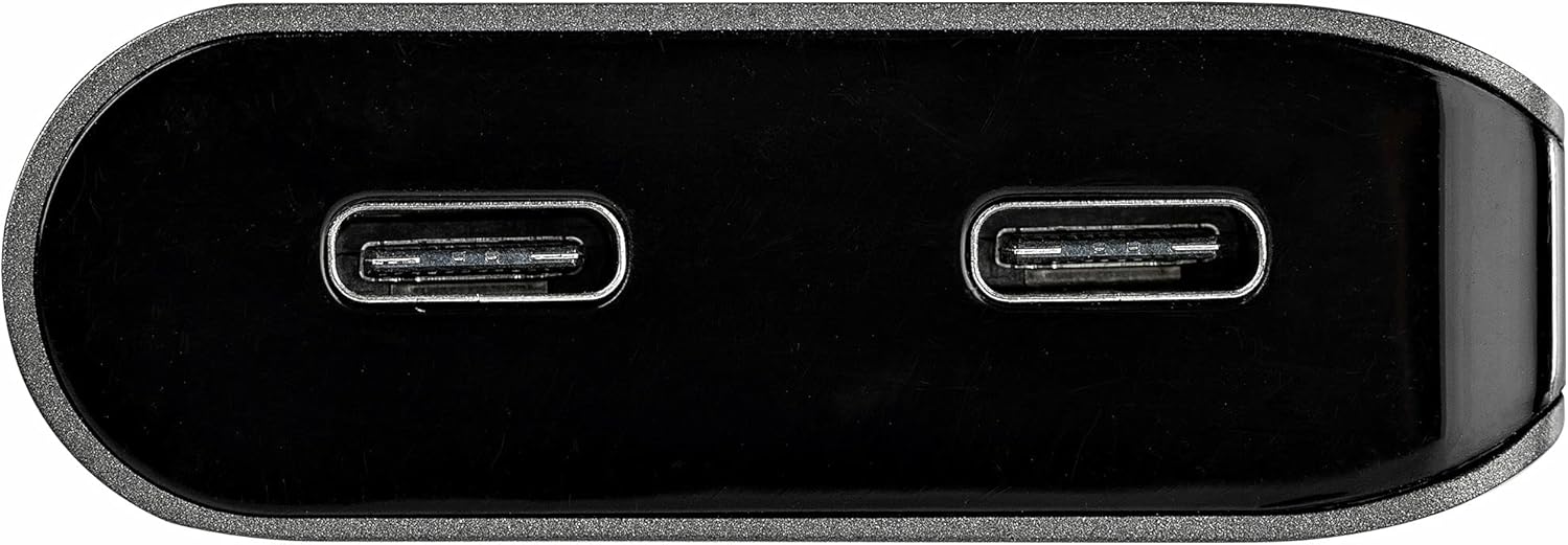 StarTech.com Adaptador multipuerto USB C – USB-C a HDMI o Mini DisplayPort 4K 60Hz, paso de entrega de energía de 100 W, concentrador USB de 4