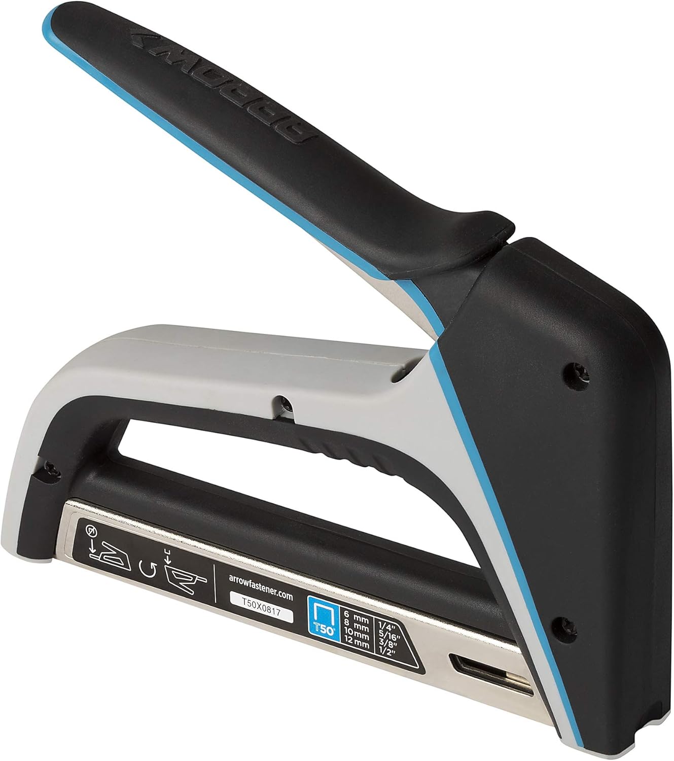 Arrow T50X – Pistola de grapas resistente para tapicería, muebles, oficina, decoración, se adapta a grapas de 14″, 516″, 38″ o 12″