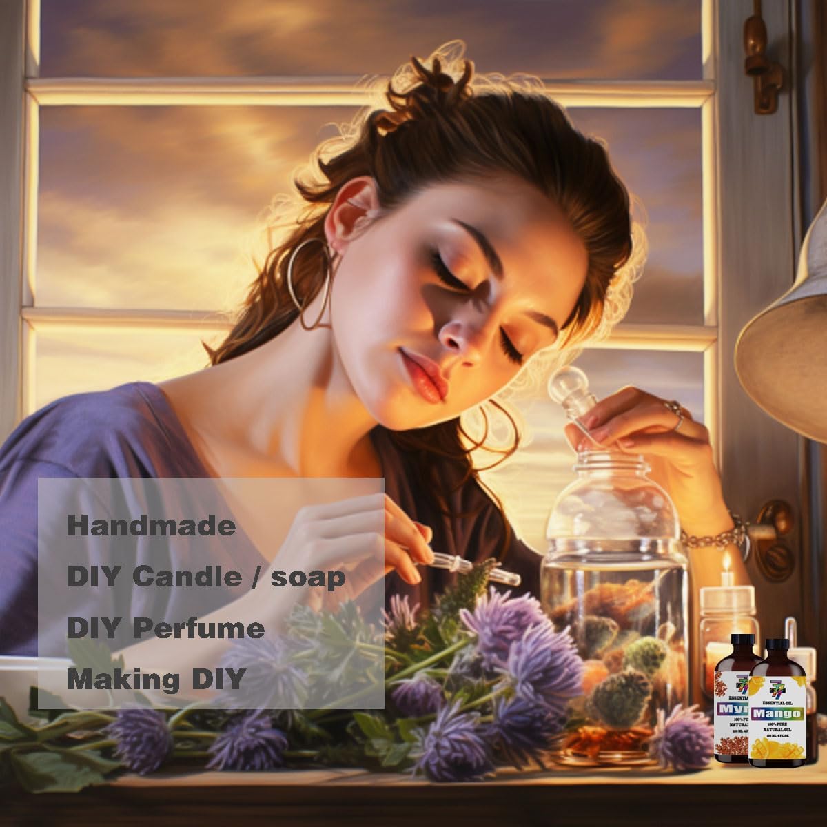 Aceite esencial de flor de cerezo, 4 onzas líquidas, aceite de vainilla para difusor, humidificador, hogar, baño, cabello, limpieza, masaje, yoga,