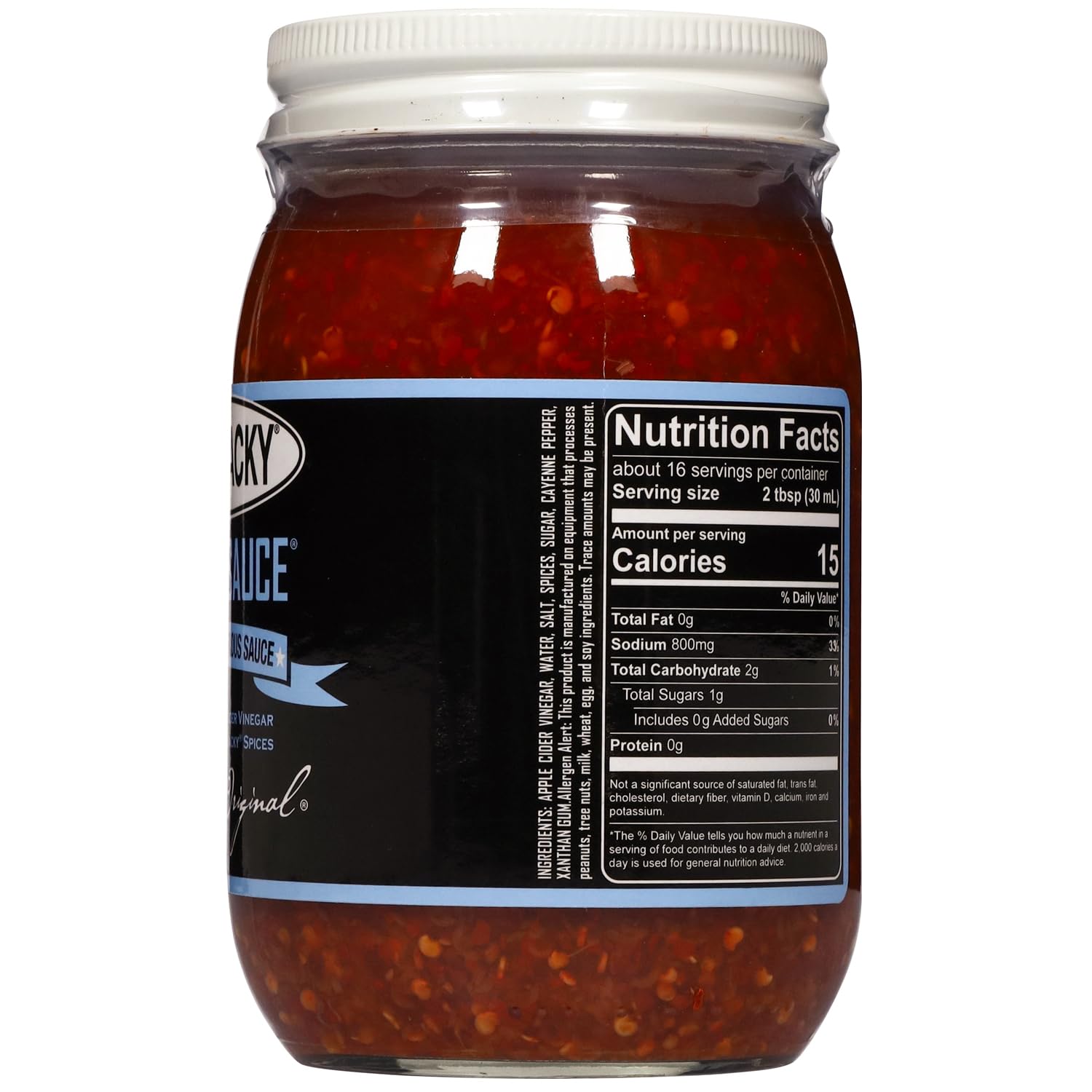Cackalacky Famously Original Secret Sauce 16 oz  Salsa gourmet a base de vinagre y salsa para sumergir, hecha a mano con especias naturales