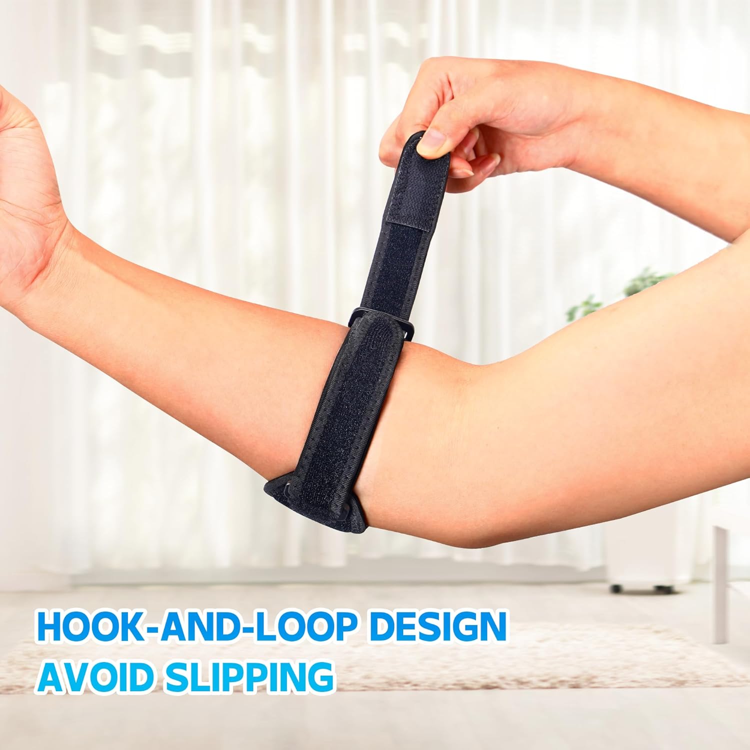 IPOW Paquete de 2 coderas de tenis y golfistas, coderas de tenis con almohadilla gruesa para hombres y mujeres, coderas para tendinitis y alivio del