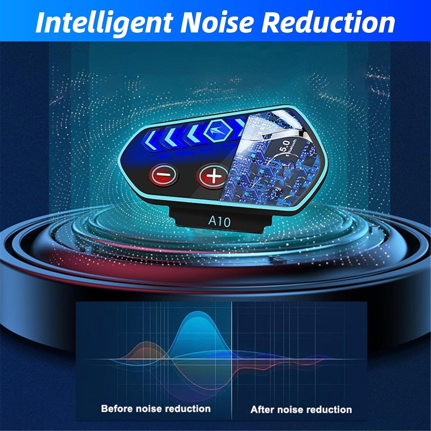 CUIFATI Bluetooth5.0 Casco de motocicleta Auriculares Reducción de ruido inteligente Sistemas de asistente móvil Llamadas manos libres GPS Guía de