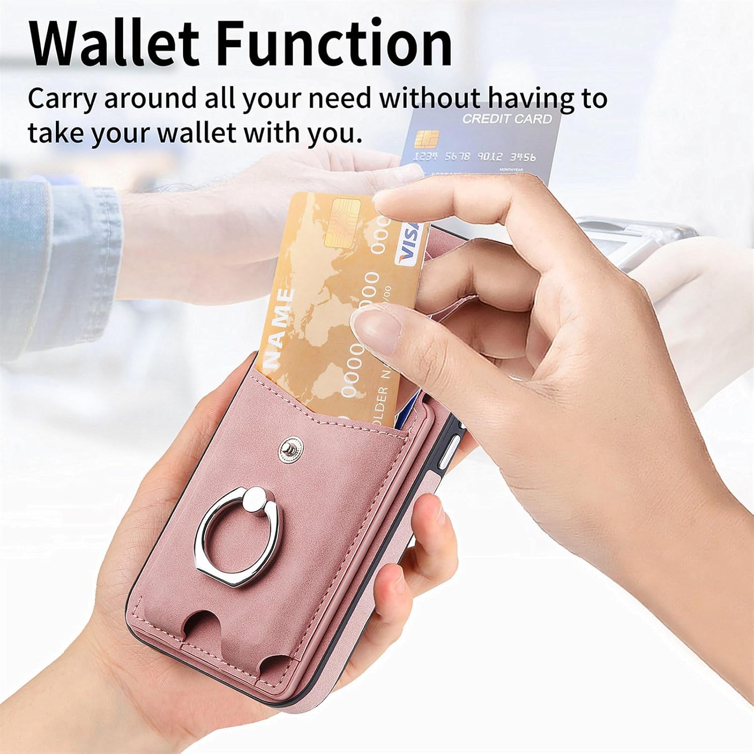 Asuwish Funda tipo cartera compatible con Samsung Galaxy S21 FE 5G y protector de pantalla de vidrio templado, soporte para tarjetas, soporte