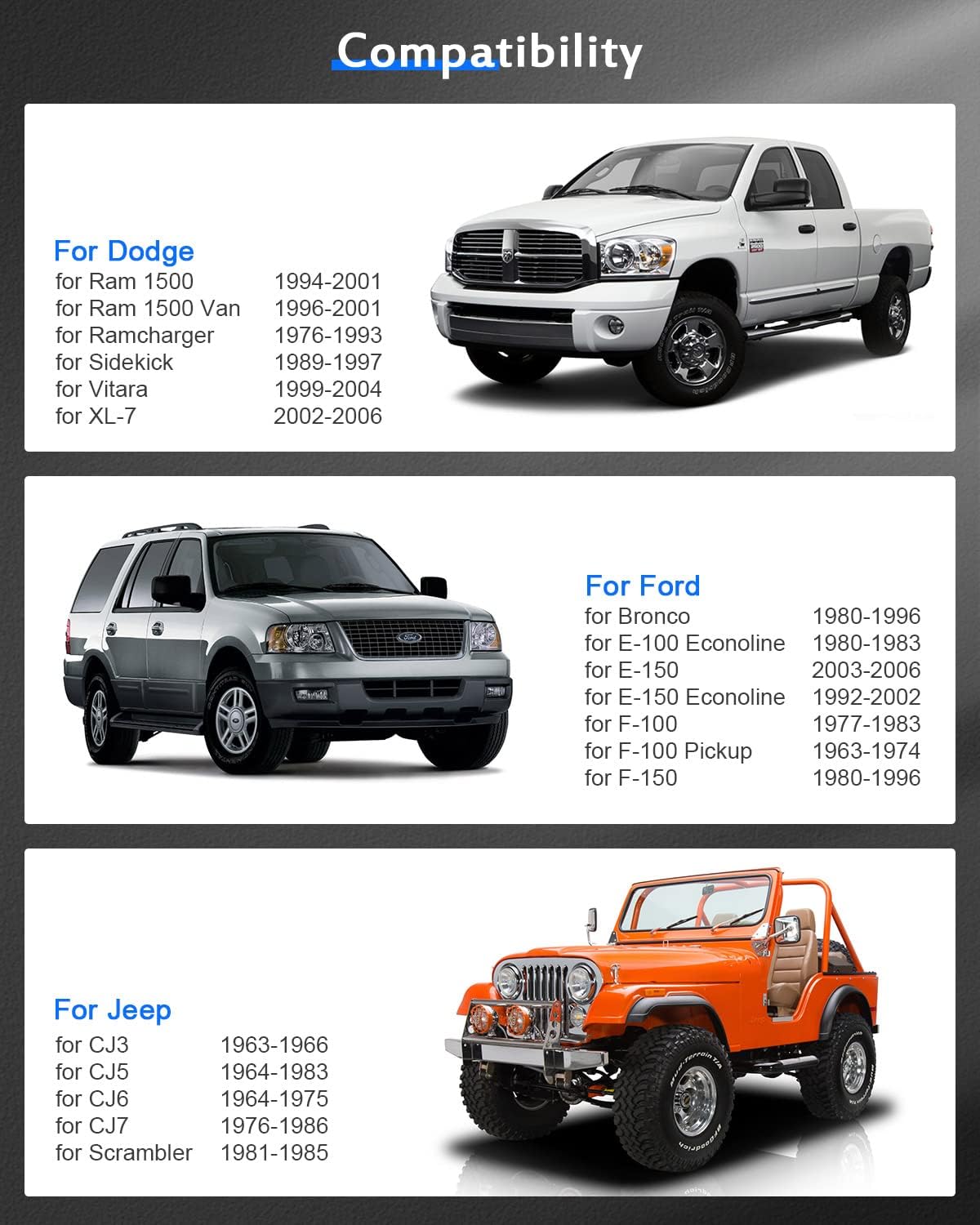 ECCPP 4 espaciadores de rueda de 1.5 pulgadas, 5 x 5.5 a 5.5 pulgadas, 5 tacos de 0.197 x 5.500in, 4.252in para Bronco E-150 F100 para F150 para Ram