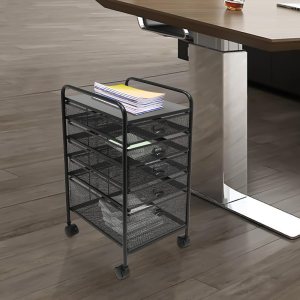 Archivador rodante con 5 cajones, organizador de carrito de manualidades con ruedas, almacenamiento delgado para maquillaje, cocina, utilidades, Archivador rodante con 5 cajones, organizador de carrito de manualidades con ruedas, almacenamiento delgado para maquillaje, cocina, utilidades,