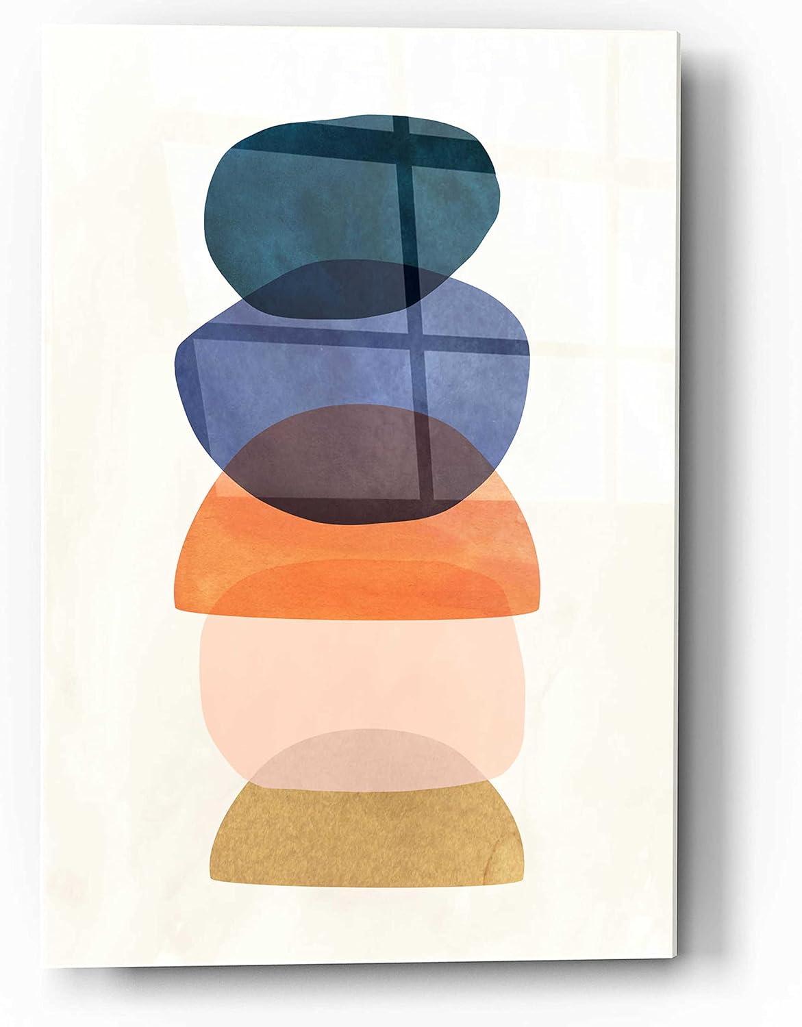 Epic Art ‘Mod Pods I’ de Grace Popp, cristal acrílico para pared, 12 x 16 pulgadas
