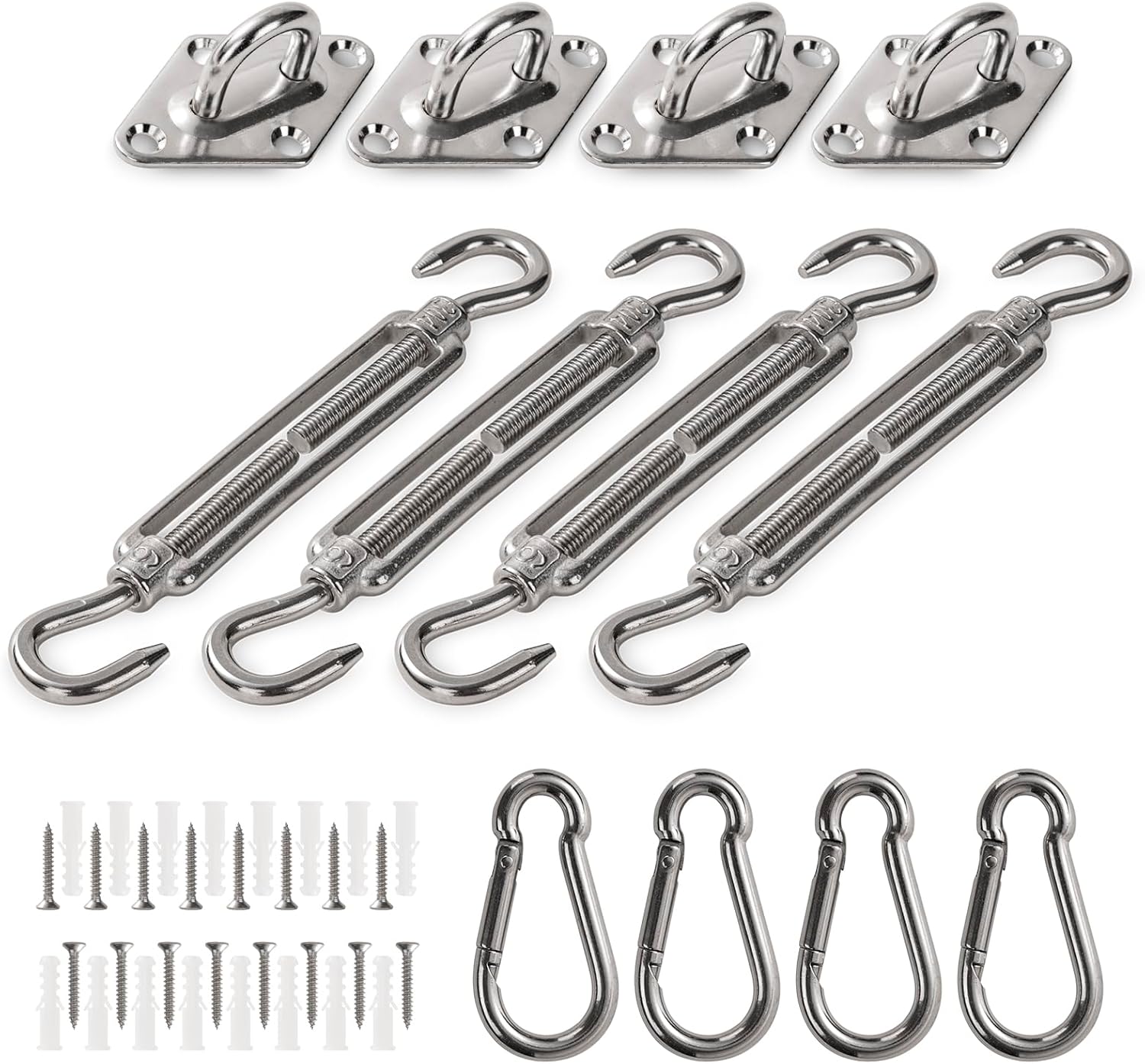 Juego de accesorios de parasol M6 de alta calidad, kit de accesorios de acero inoxidable 304 resistente para toldos, accesorios de fijación