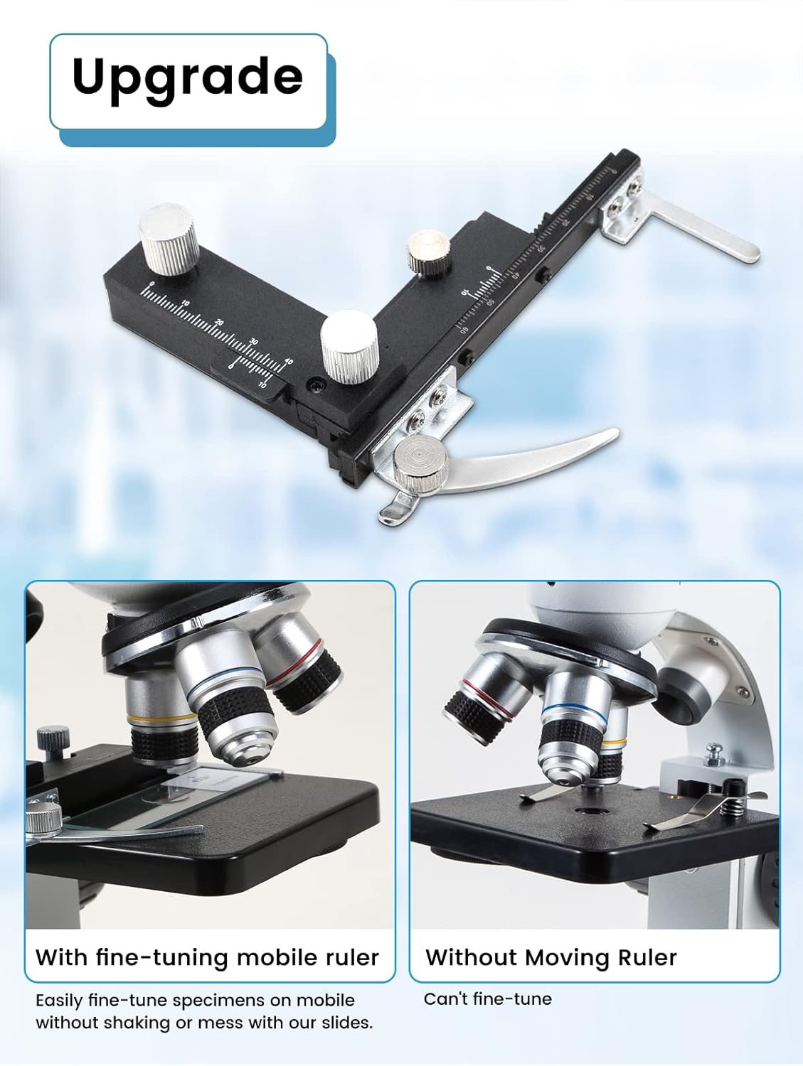 Crspexil Microscopios binoculares compuestos 40X-2000X con cámara de 2.0 mp, con diapositivas preparadas para microscopio 30p, para niños