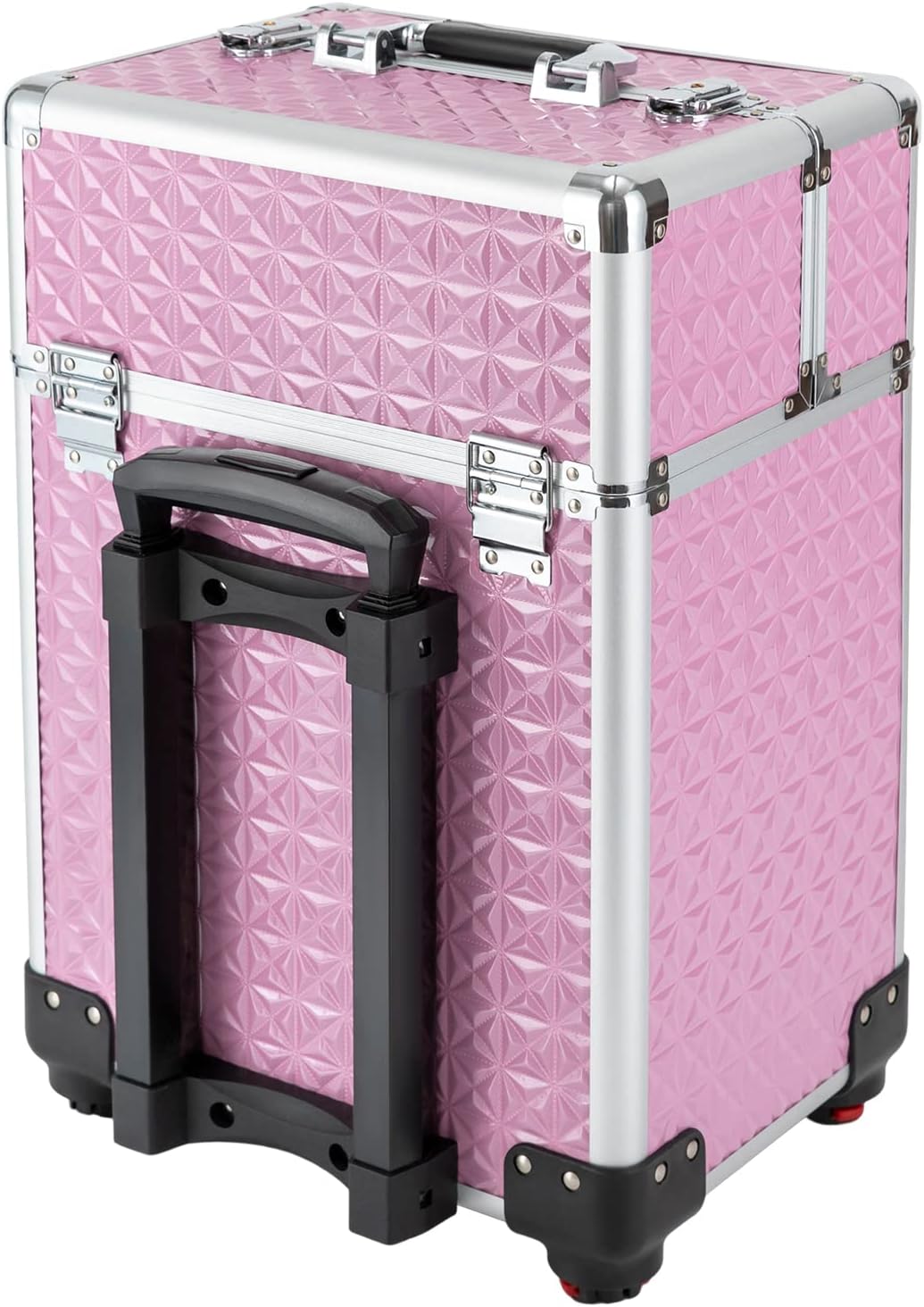 LyeXD Carro de almacenamiento cosmético rodante profesional, Rosado, Moderno