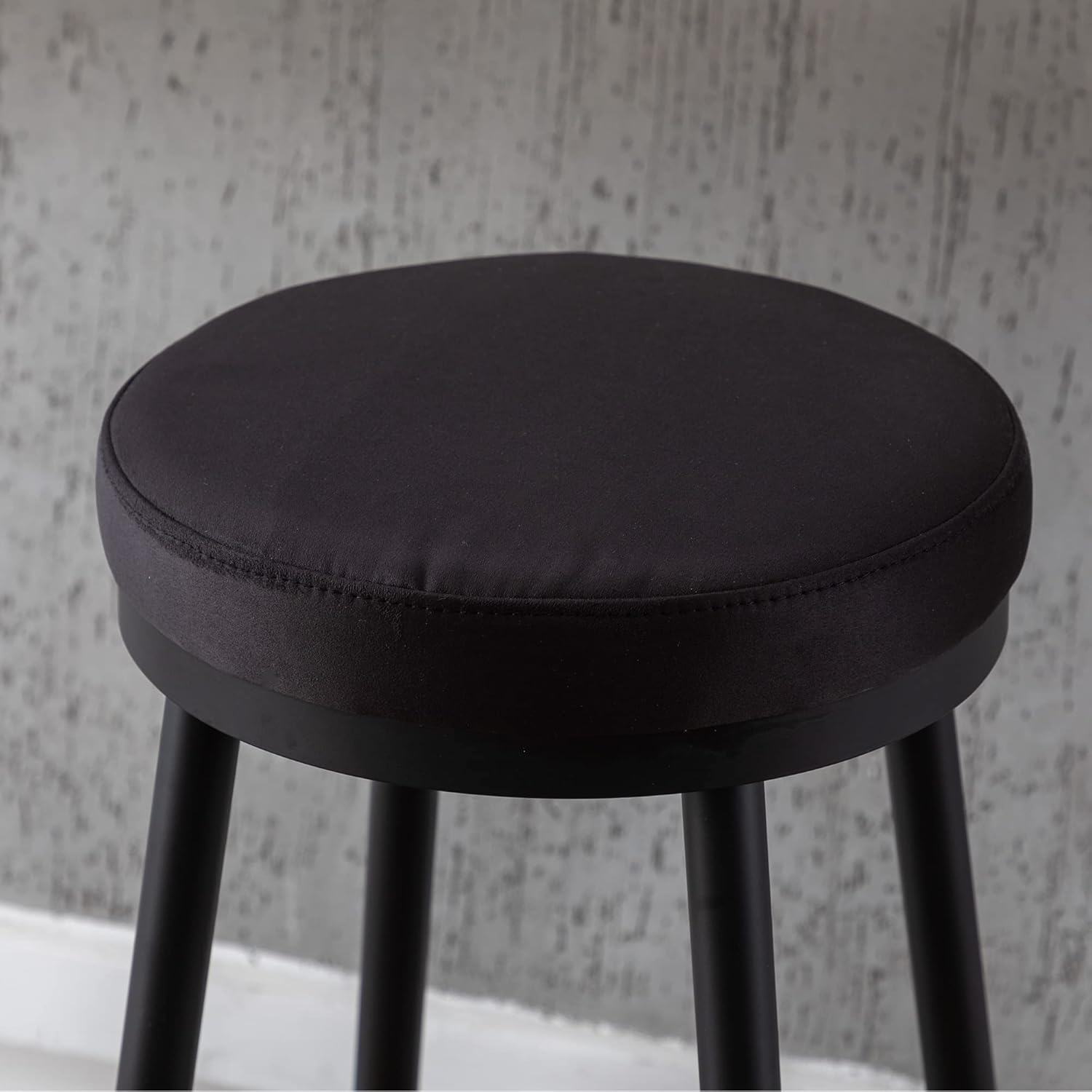 chairus Juego de 2 taburetes de bar de altura de mostrador de 26 pulgadas, moderno taburete sin espalda con reposapiés dorado, cómodas sillas de bar