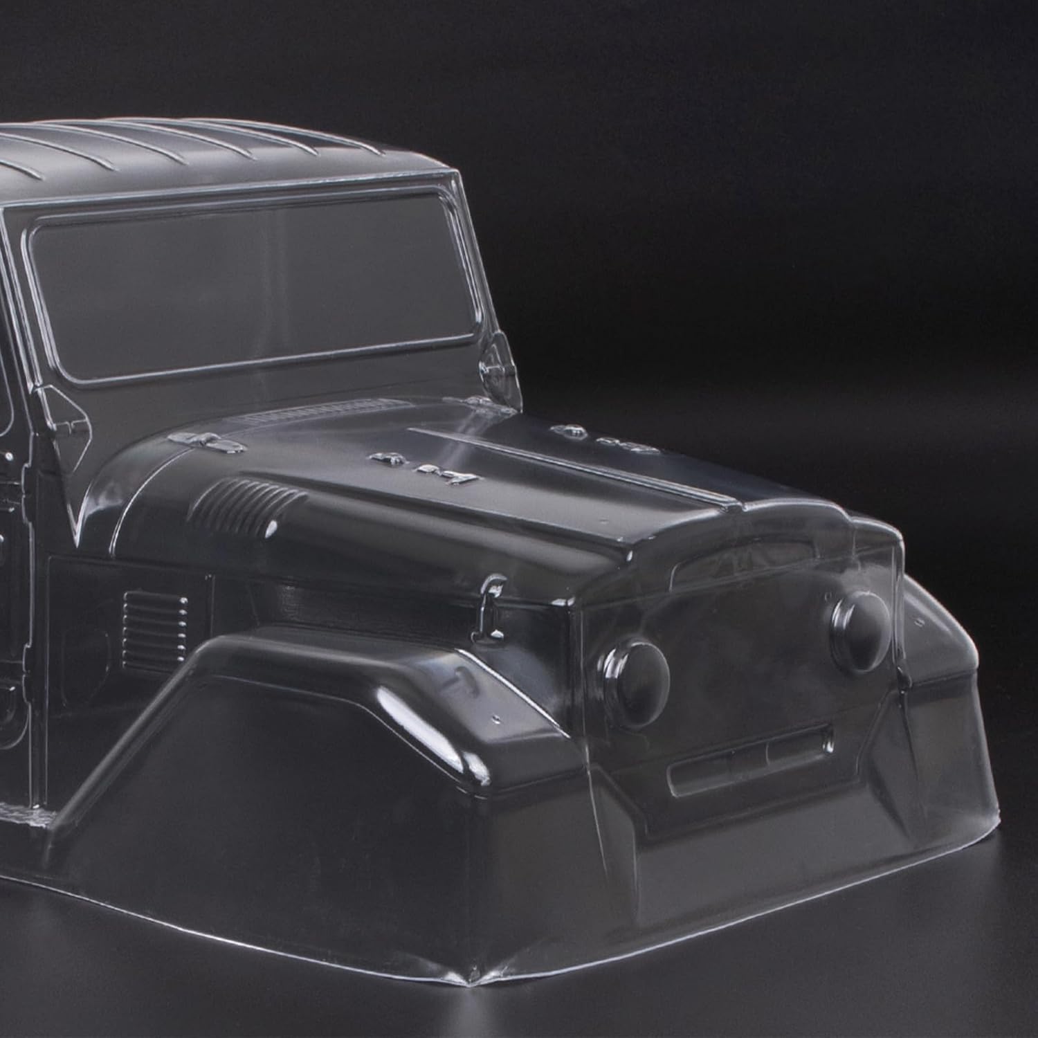 110 RC Crawler Car Cuerpo transparente, 1965 Toyota FJ40 Truck Cab PC Cuerpo transparente apto para 110 RC Crawler Axial SCX10 TRX4 YIKONG 4102 RGT
