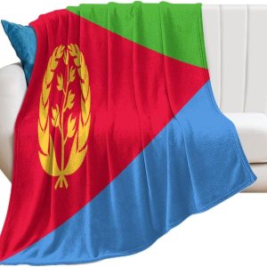 Manta con la bandera de Eritrea, manta suave y ligera, colcha duradera para decoración del hogar, manta de sofá de 30 x 40 pulgadas Manta con la bandera de Eritrea, manta suave y ligera, colcha duradera para decoración del hogar, manta de sofá de 30 x 40 pulgadas