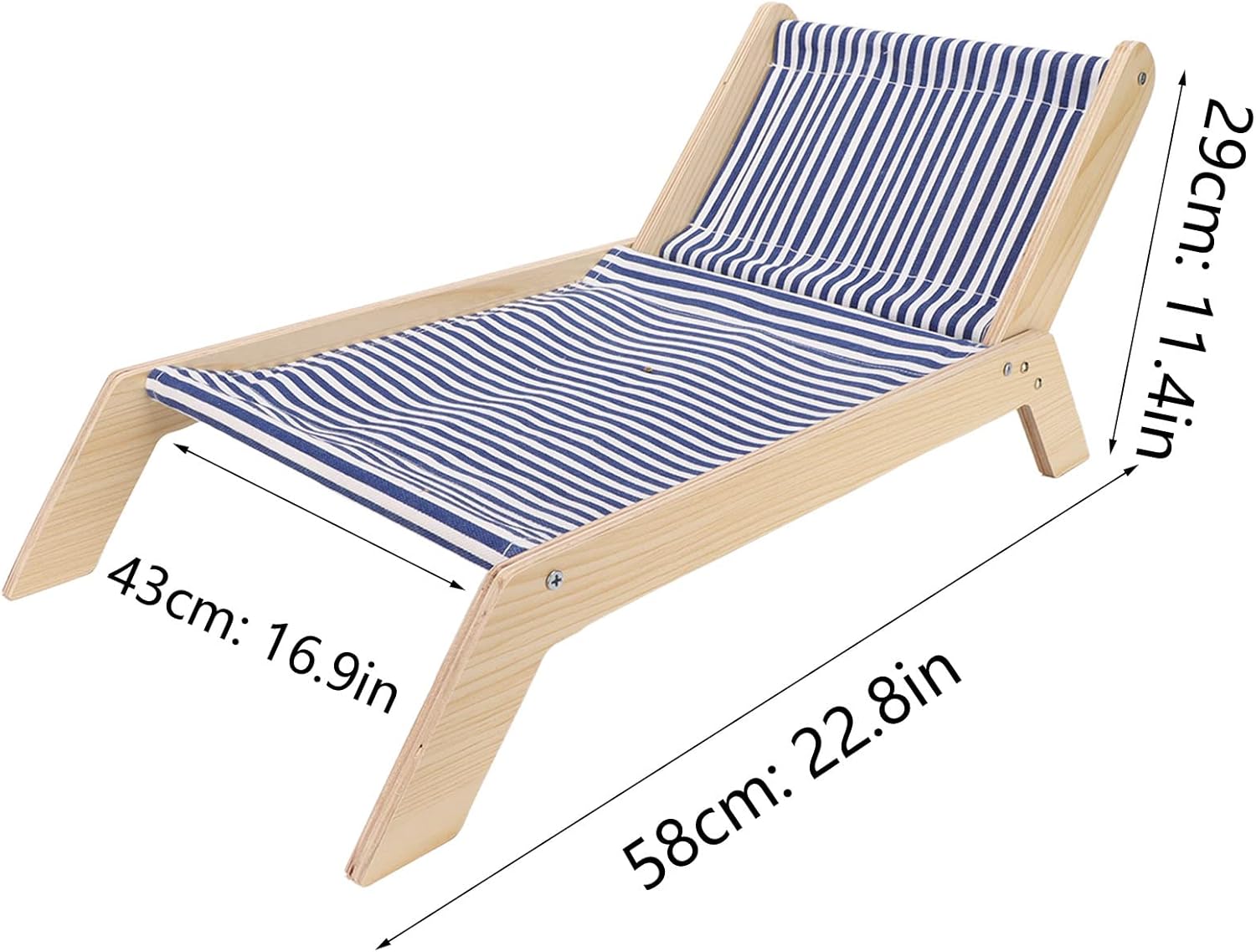 Tnfeeon Hamaca para gatos, cama para gatos que evita que se mueva, con marco de madera, cama elevada para gatitos con rascador para todas las