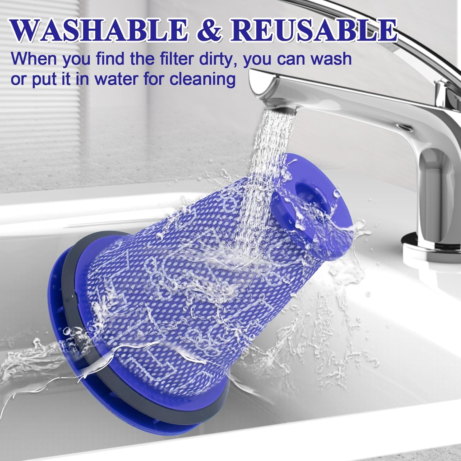 Paquete de 2 filtros HEPA de repuesto para motor compatibles con Dyson CY22 CY23 CY24 CY25 DY75 DY77 DY78 accesorio de aspiradora de bola grande