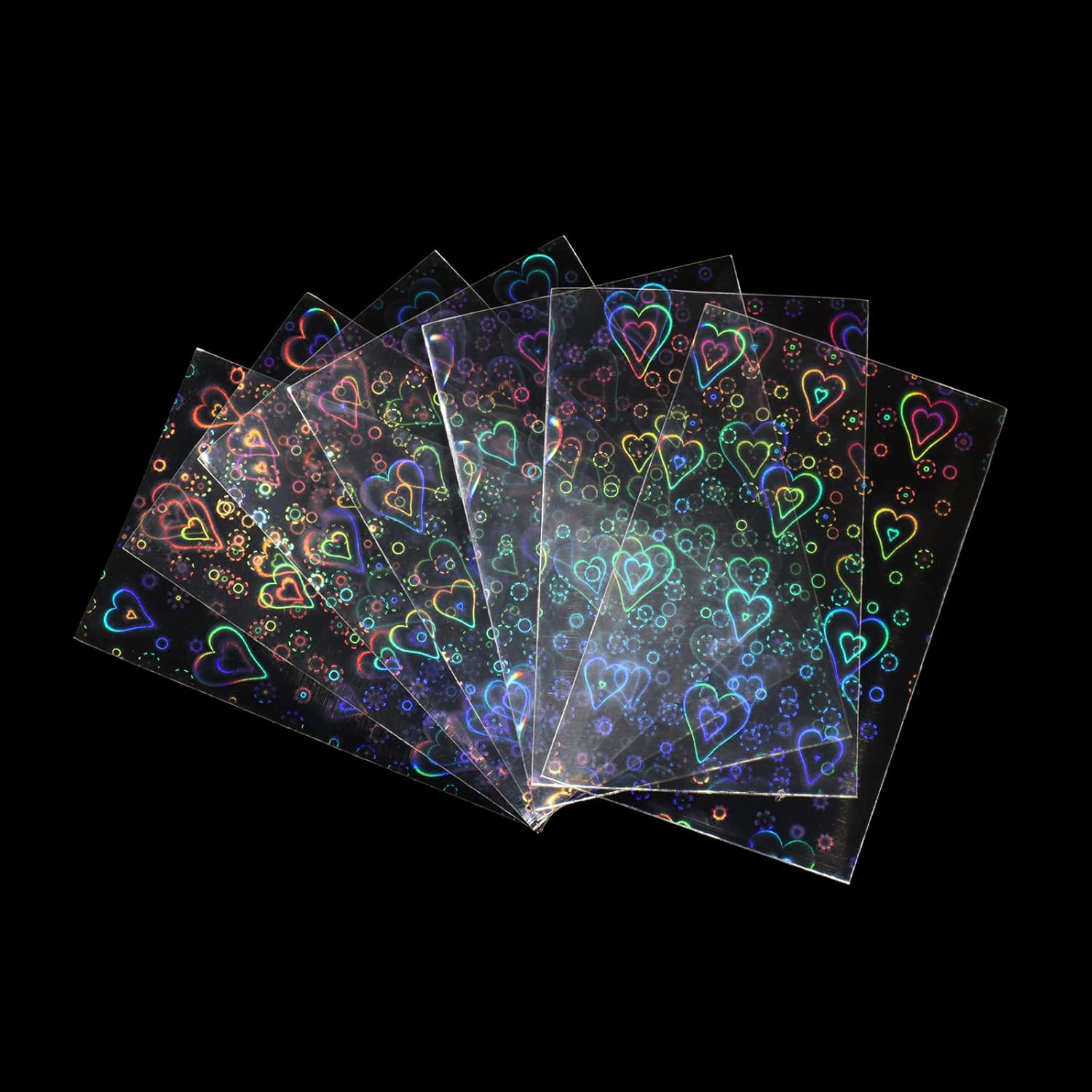 100 fundas holográficas para tarjetas Kpop, fundas para tarjetas fotográficas, mini protectores de fotos para bolsillos de carpeta (2.23 x 3.31