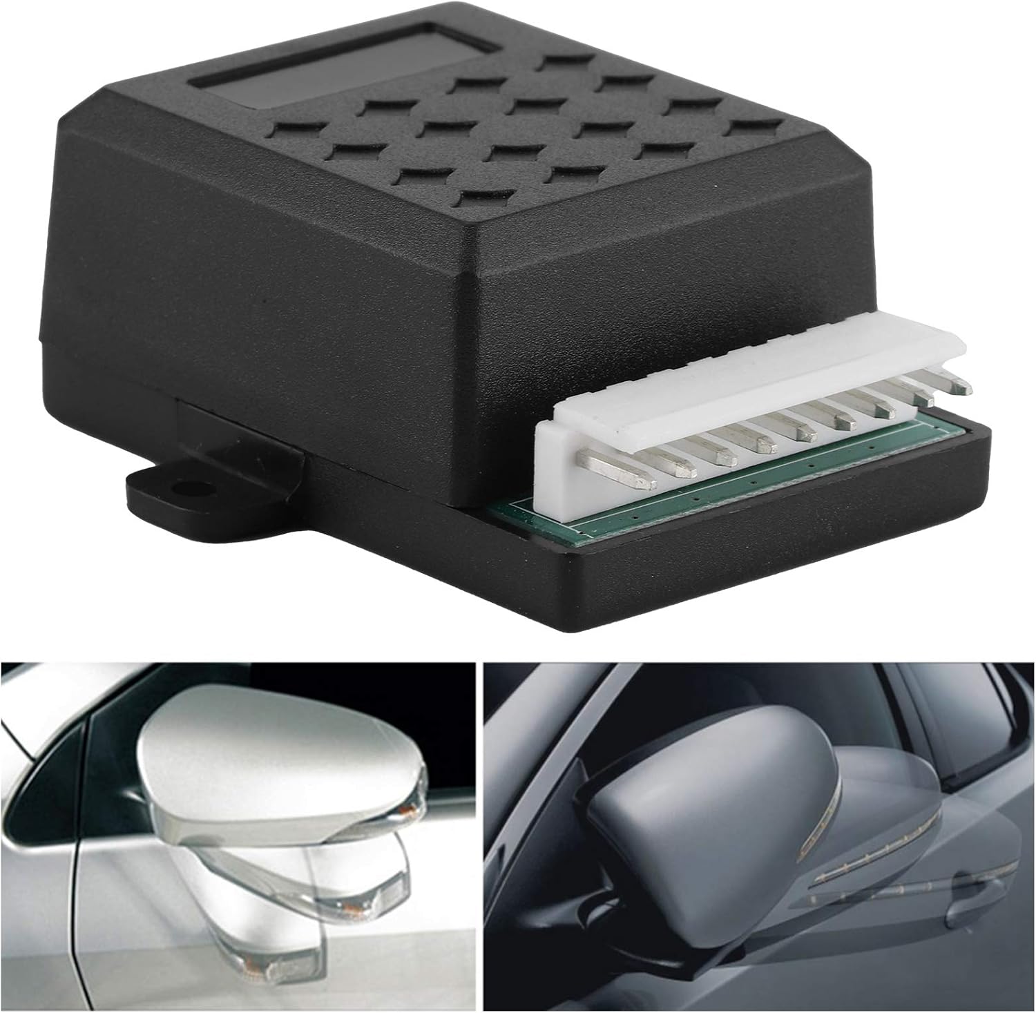 Módulo plegable de espejo retrovisor universal para coche de 12 V, espejo retrovisor lateral auto plegable desplegar controlador plegable módulo más